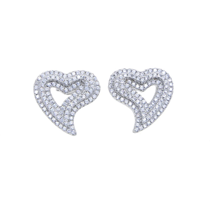 3D Heart Studs