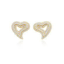 Load image into Gallery viewer, 3D Heart Studs
